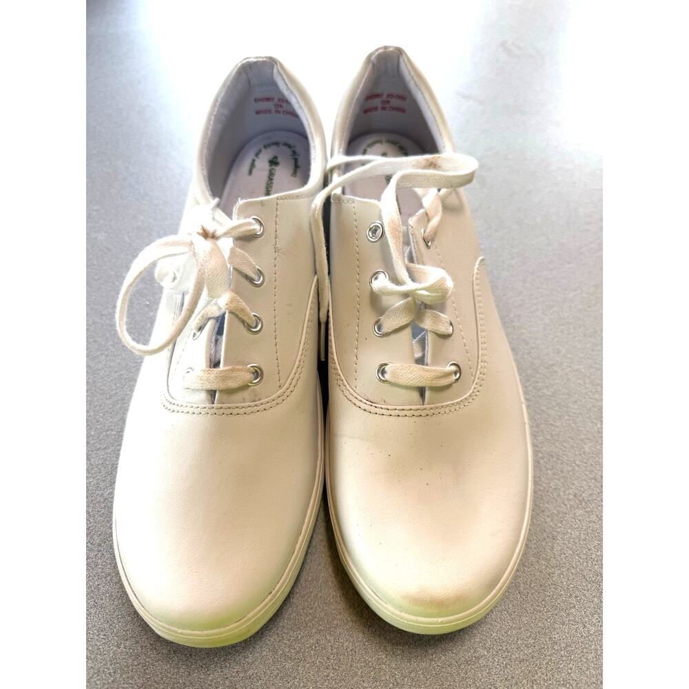 SKU3245 Grasshoppers Women's 12N White Leather Comfort Sneakers Health Wellness